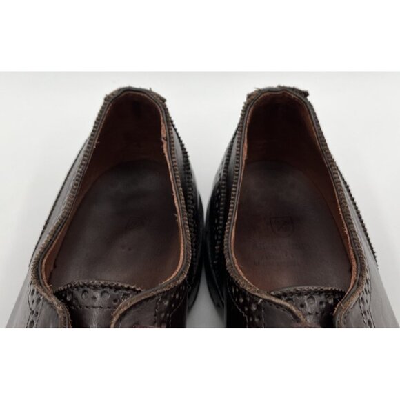 Allen Edmonds Lexington Oxford Brogue Cap-Toe Shoes Leather Dark Brown 10.5D - Picture 10 of 12
